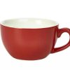 Gastetisch Barstuff Tassen & Untertassen | Cappuccinotasse Rot - 175Ml (6 Stk.)