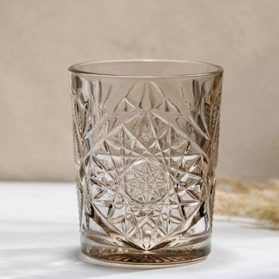 Glaser Barstuff Libbey | D.O.F. Glas Hobstar Taupe, Libbey - 355Ml (1 Stk.)