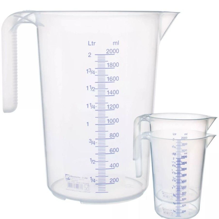 Barzubehor Barstuff Barmas & Jigger | Messbecher Stapelbar, Pp - Skalierung Bis 2000Ml