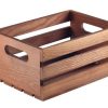 Gastetisch Barstuff Table Caddy | Holzkiste, Dark Rustic Braun - 21X15X10,8Cm