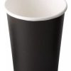 Barzubehor Barstuff Kaffeebecher & Co. | Einwegbecher Fiesta, Schwarz - 230Ml (1000 Stk.)