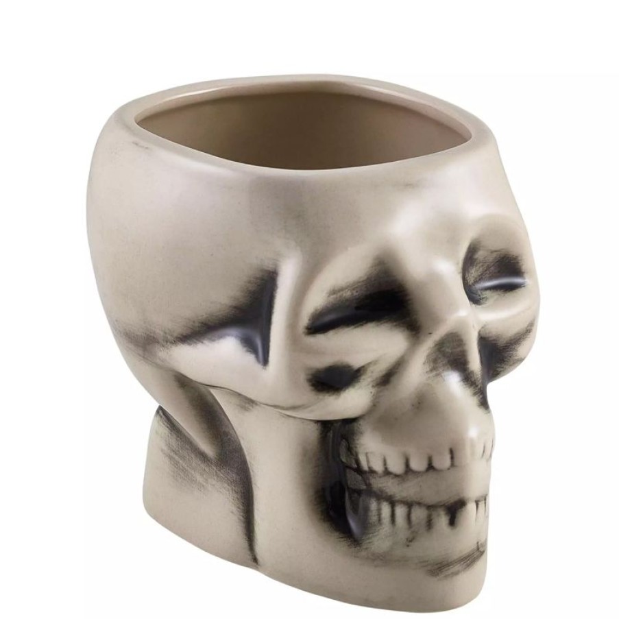 Glaser Barstuff Tiki Becher | Tiki Becher Skull, Weiu00Df - 400Ml