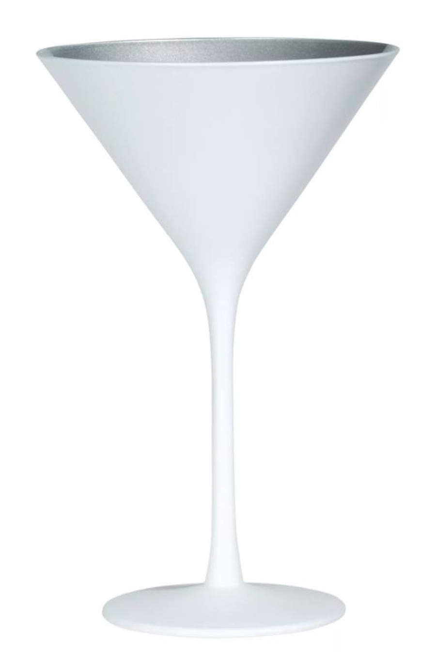 Glaser Barstuff Martini Glaser | Martiniglas, Matt Weiu00Dfsilber, Elements Stu00F6Lzle - 240Ml (1 Stk.)