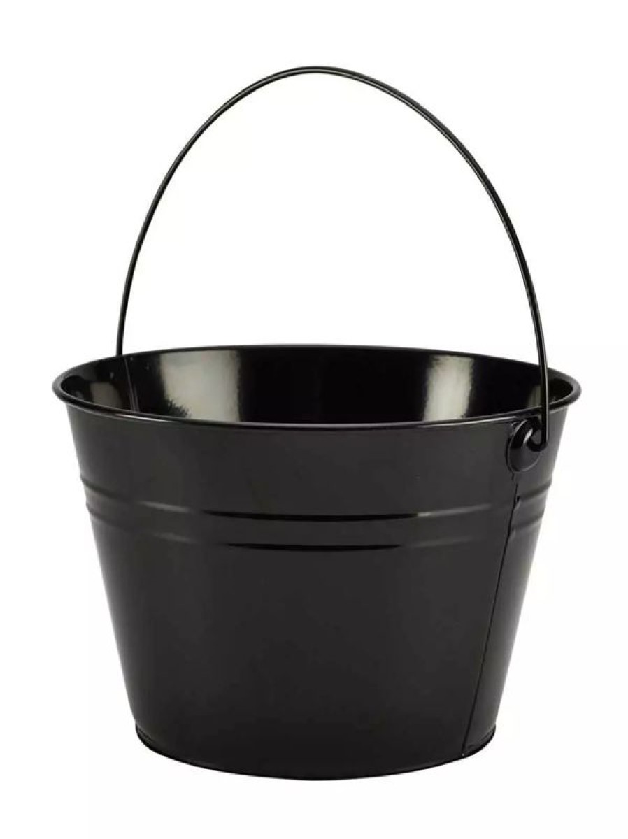 Gastetisch Barstuff Serviergeschirr | Eimer, Schwarz - Edelstahl (6L)