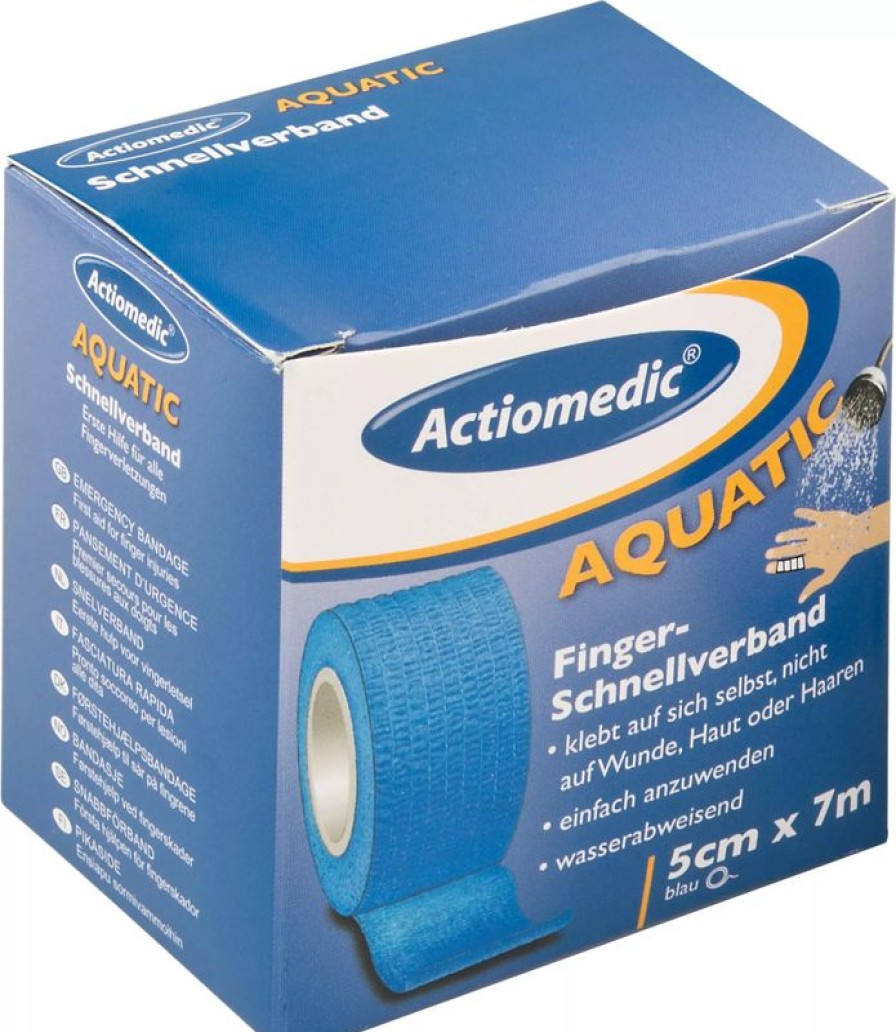 Servicepersonal Barstuff Erste Hilfe | Schnellverband, Aquatic - Actiomedic, 5Cm X 7M, Blau