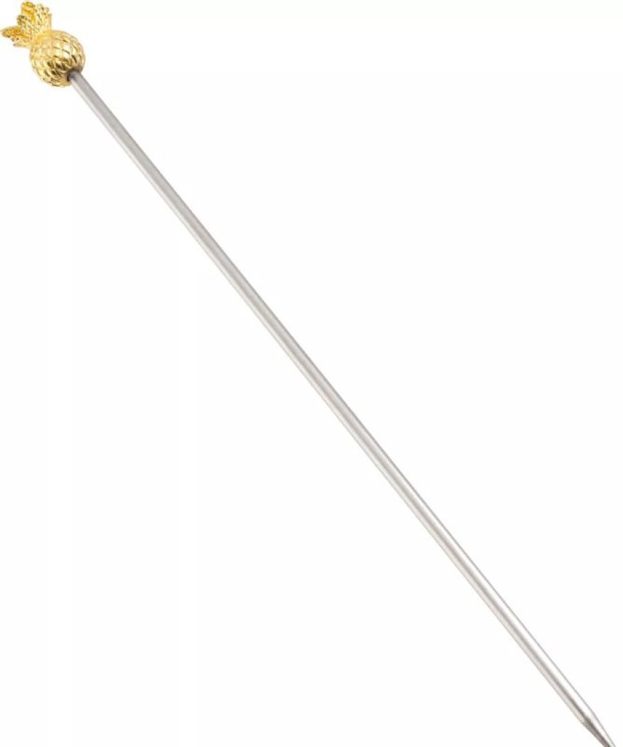 Verbrauchsartikel Barstuff Cocktaildekoration | Stirrer Ananas - Edelstahl (18Cm)