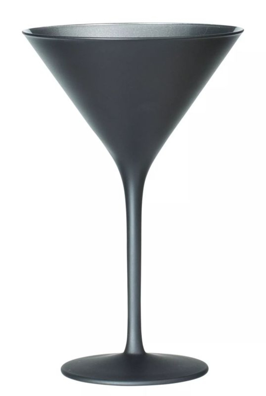 Glaser Barstuff Martini Glaser | Martiniglas, Matt Schwarzsilber, Elements Stu00F6Lzle - 240Ml (1 Stk.)