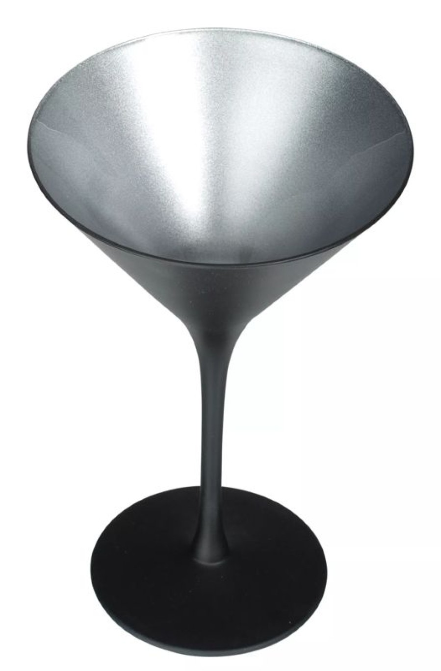 Glaser Barstuff Martini Glaser | Martiniglas, Matt Schwarzsilber, Elements Stu00F6Lzle - 240Ml (1 Stk.)