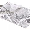 Verbrauchsartikel Barstuff Einschlagpapier& Tuten & Taschen | Einschlagpapier Fettdicht, Newspaper Weiu00Df - 35X25Cm (1000 Stk.)