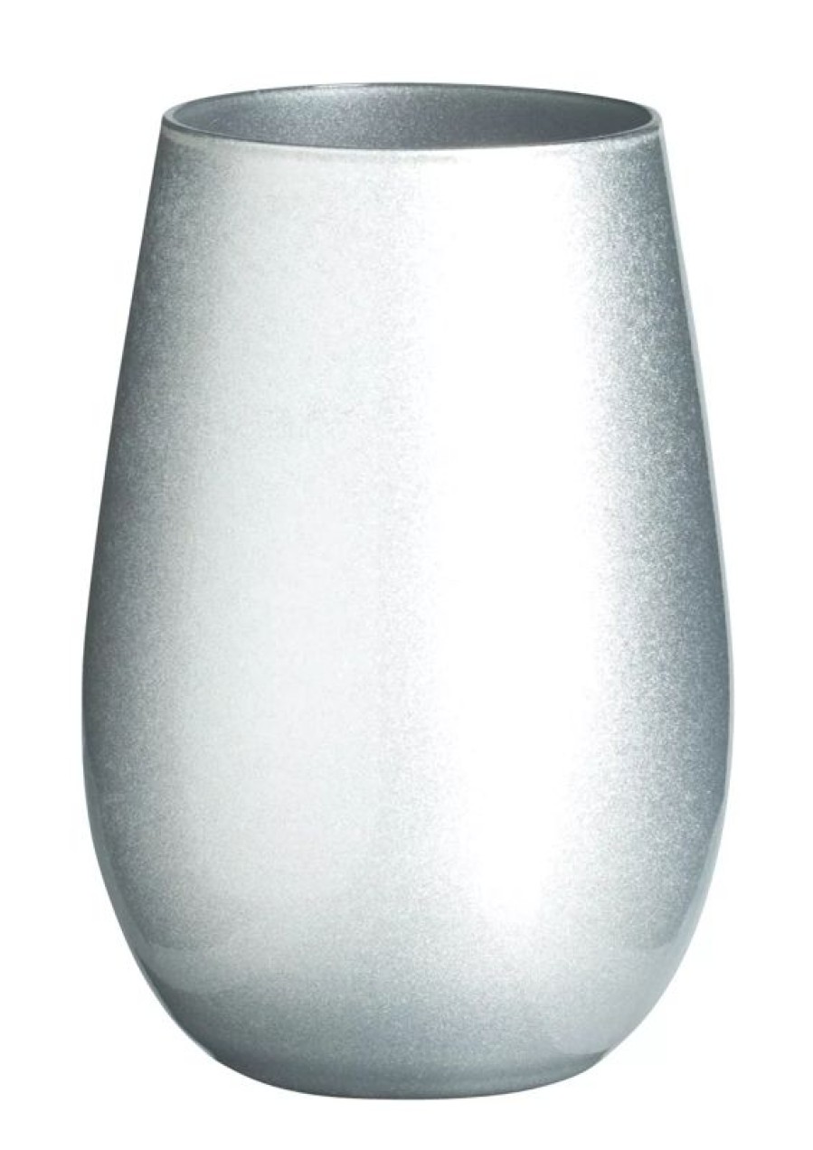 Glaser Barstuff Longdrinkglaser | Becher, Silber, Elements Stu00F6Lzle - 465Ml (1 Stk.)