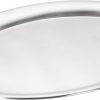 Servicepersonal Barstuff Tabletts | Serviertablett Oval, Edelstahl Matt - 19,5X15Cm