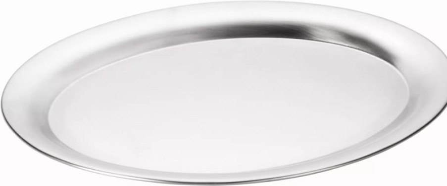 Servicepersonal Barstuff Tabletts | Serviertablett Oval, Edelstahl Matt - 19,5X15Cm