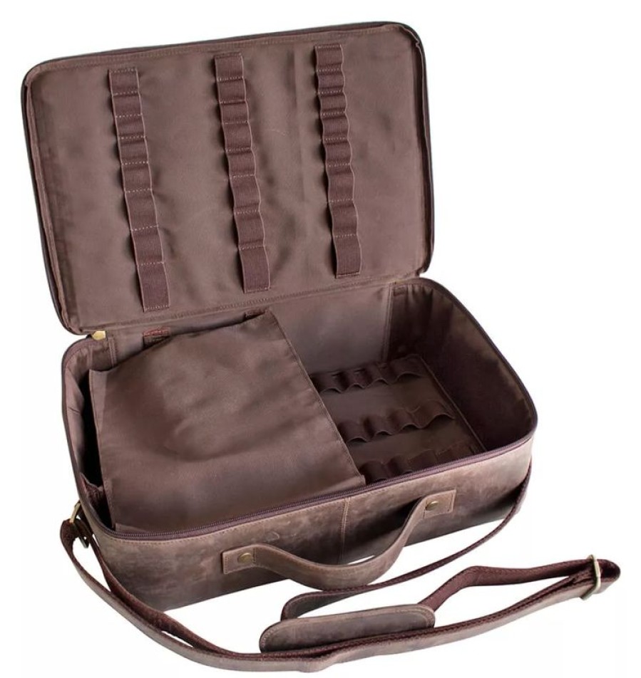 Barzubehor Barstuff Cocktail Sets | Bartasche Aus Leder, Braun, Prime Bar - Ohne Inhalt