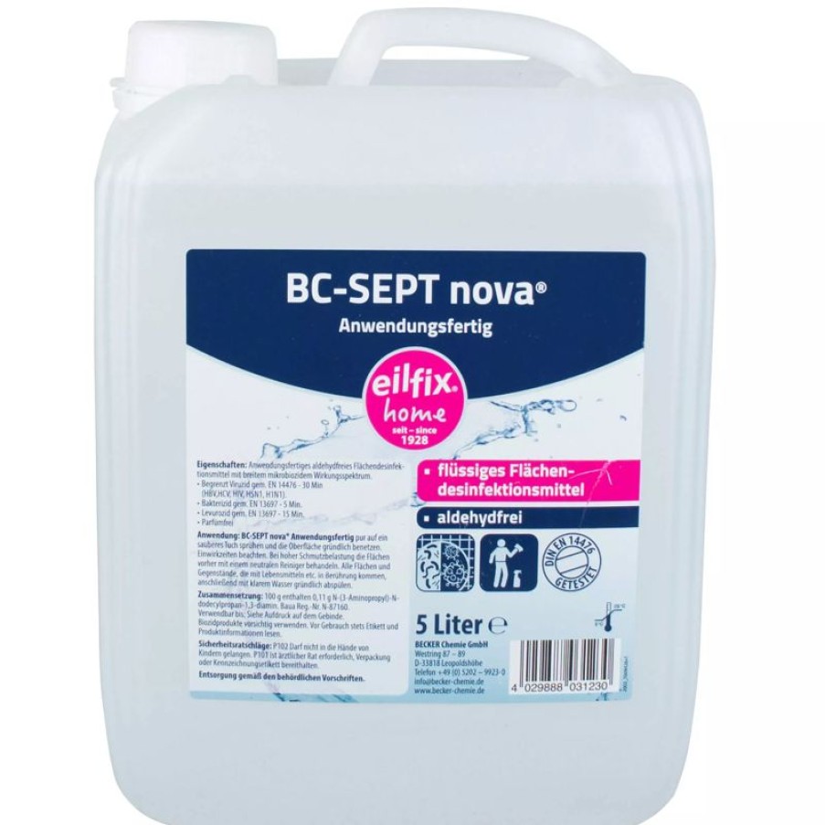 Servicepersonal Barstuff Reinigungszubehor & Hygiene | Flu00E4Chendesinfektion, Konzentrat - Eilfix Bc-Sept Nova (5,0L)