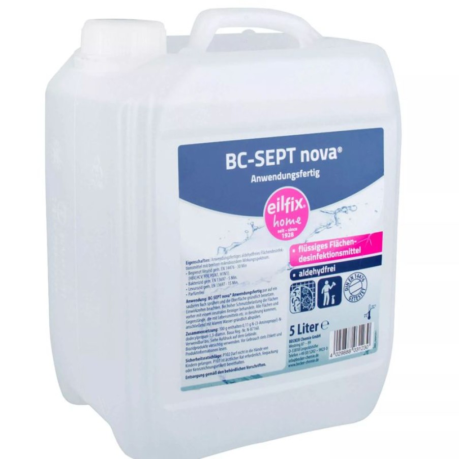 Servicepersonal Barstuff Reinigungszubehor & Hygiene | Flu00E4Chendesinfektion, Konzentrat - Eilfix Bc-Sept Nova (5,0L)