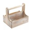 Gastetisch Barstuff Table Caddy | Table Caddy Bar Organizer, Holz, Weiu00Df - 20X15,4X18Cm