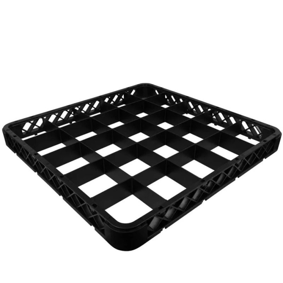 Servicepersonal Barstuff Spulkorbe | Aufsatz 25-Fach Spu00Fclkorb, Schwarz - 50X50X4,5Cm