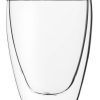 Glaser Barstuff Heisgetranke Glaser | Cappuccino Glas Ohne Henkel, Doppelwandig, Lounge - 0,23L