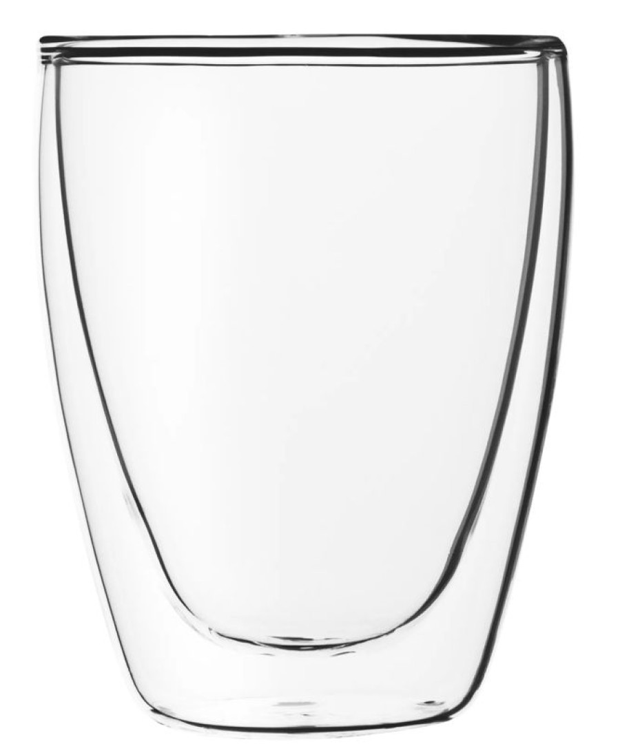 Glaser Barstuff Heisgetranke Glaser | Cappuccino Glas Ohne Henkel, Doppelwandig, Lounge - 0,23L