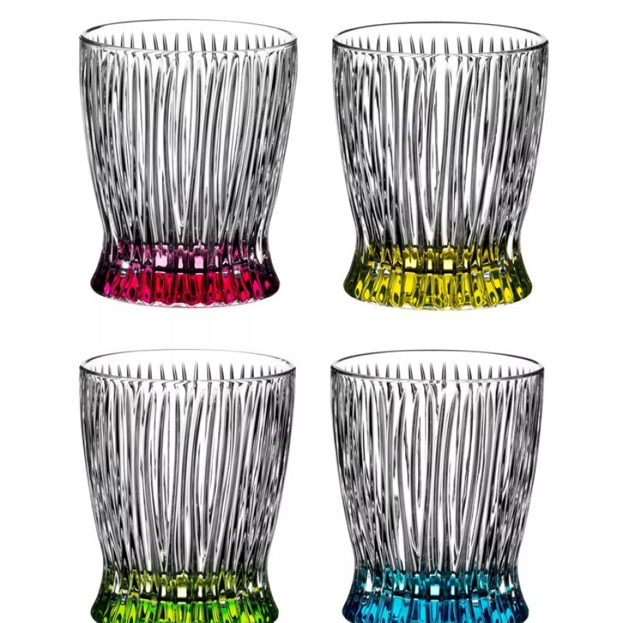 Glaser Barstuff Kristallglaser | Whisky Tumbler Set Fire & Ice, Riedel - 295Ml (4 Stk.)