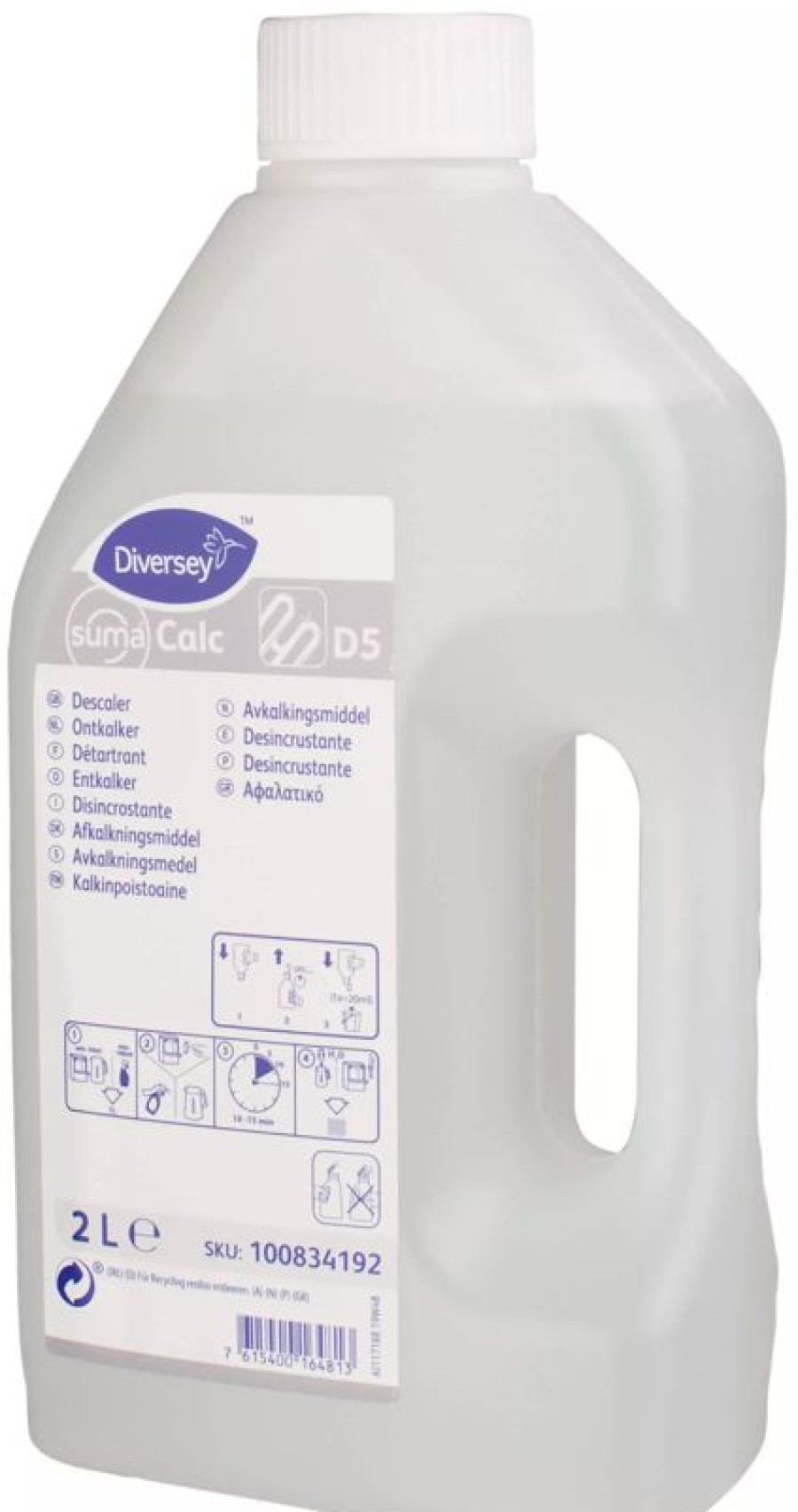 Servicepersonal Barstuff Reinigungszubehor & Hygiene | Suma Calc D5 Entkalker Und Reiniger - 2L