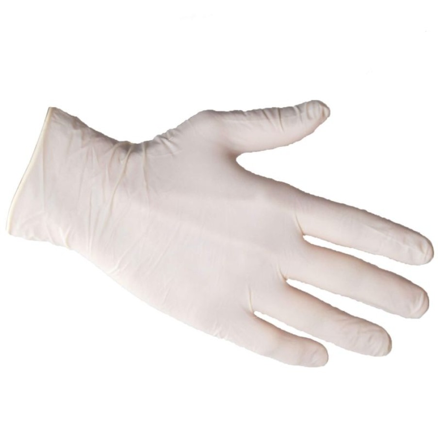 Servicepersonal Barstuff Reinigungszubehor & Hygiene | Latex-Handschuhe Weiu00Df, Puderfrei - S (100 Stk.)