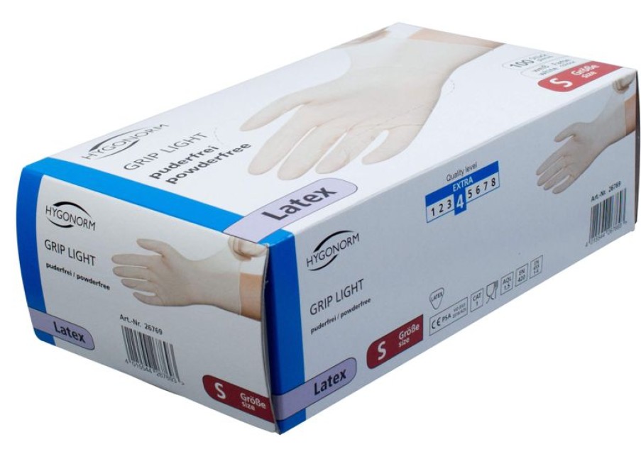 Servicepersonal Barstuff Reinigungszubehor & Hygiene | Latex-Handschuhe Weiu00Df, Puderfrei - S (100 Stk.)