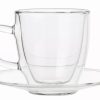 Glaser Barstuff Heisgetranke Glaser | Espresso Glas Mit Henkel Und Untertasse, Doppelwandig, Enjoy - 0,08L