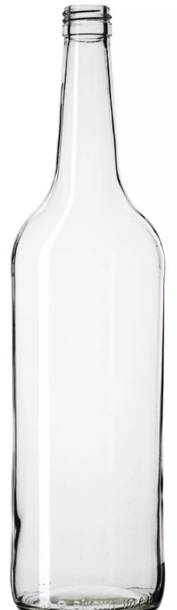 Servicepersonal Barstuff Flaschen | Glasflasche Geradhals Klar - 1000Ml