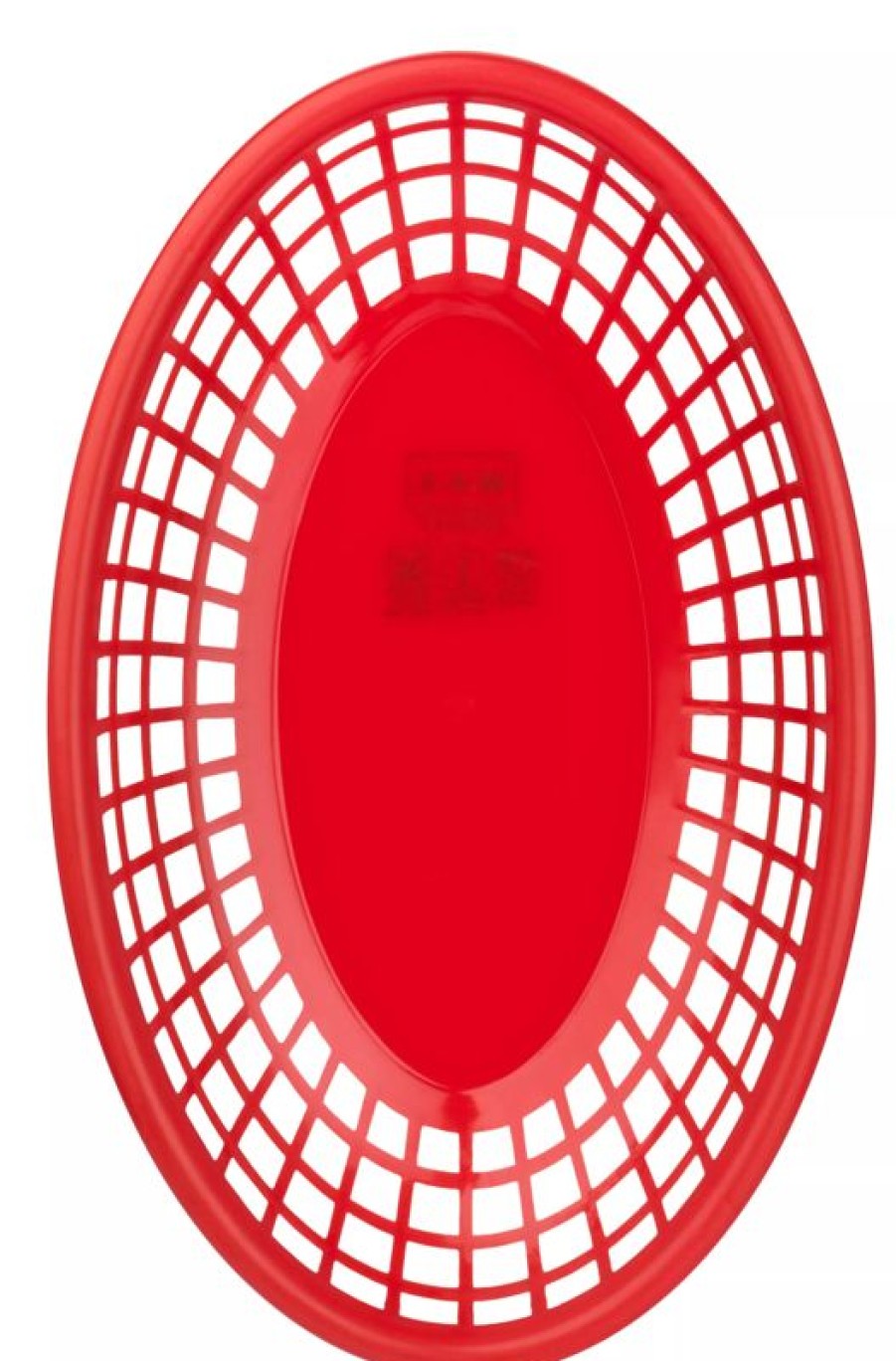 Gastetisch Barstuff Snack Holder | Tischkorb Rot, Pe, Oval - 23,5X15X4,5Cm