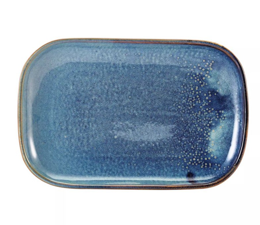 Gastetisch Barstuff Geschirr Terra | Teller Eckig Terra Aqua Blue - 29X19,5Cm (6 Stk.)