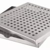 Servicepersonal Barstuff Glasermatten & Abtropfgitter | Tropfblech, Edelstahl, Runde Lochung, Prime Bar - 14X14X1Cm