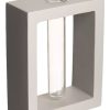 Gastetisch Barstuff Vasen | Vase, Rechteckiger Beton-Stu00E4Nder Mit Reagenzglas - 10X4,5X12,5Cm