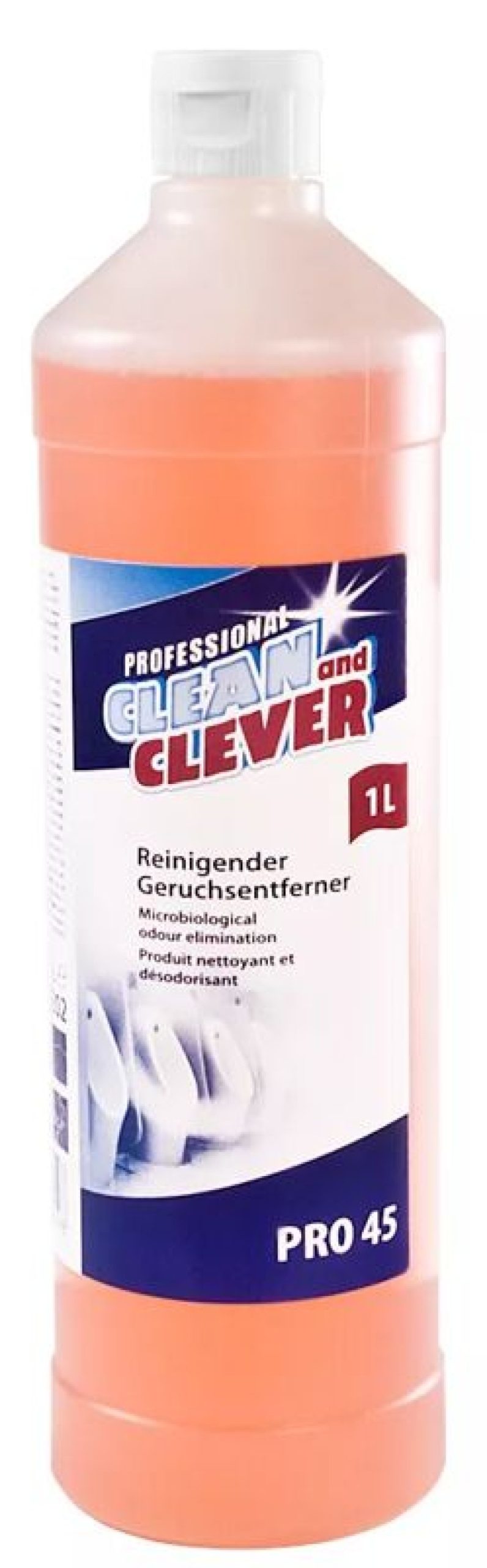 Servicepersonal Barstuff Reinigungszubehor & Hygiene | Reinigender Geruchsneutralisierer, Clean And Clever Professional - Pro 45 (1,0L)