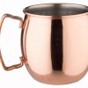 Glaser Barstuff Kupferbecher & Metallbecher | Edelstahlbecher Moscow Mule, Kupferfarben, Prime Bar - 400Ml