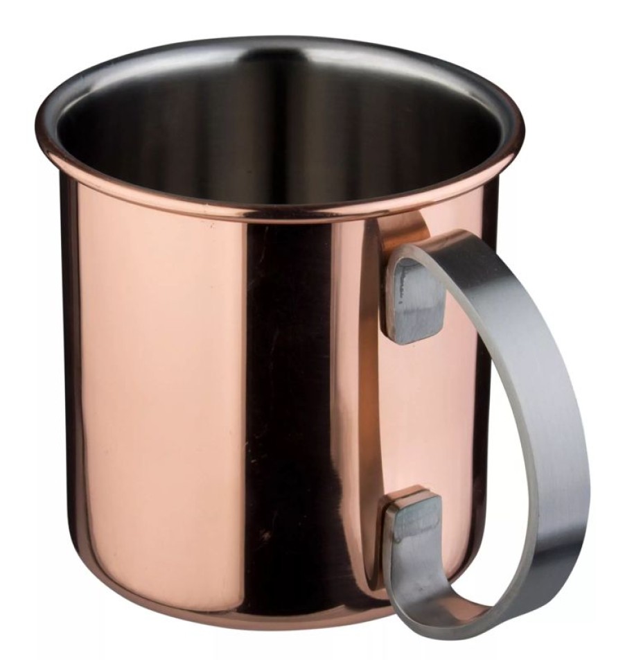 Glaser Barstuff Kupferbecher & Metallbecher | Edelstahlbecher Kupferfarben, Prime Bar - 490Ml