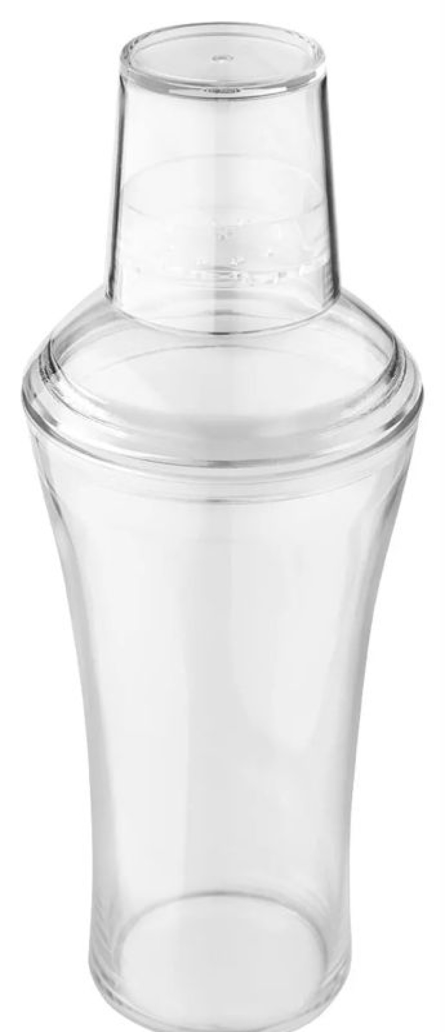 Barzubehor Barstuff 3&Tlg. Cocktailshaker | 3-Tlg. Cocktail Shaker, Transparent - Kunststoff (600Ml)