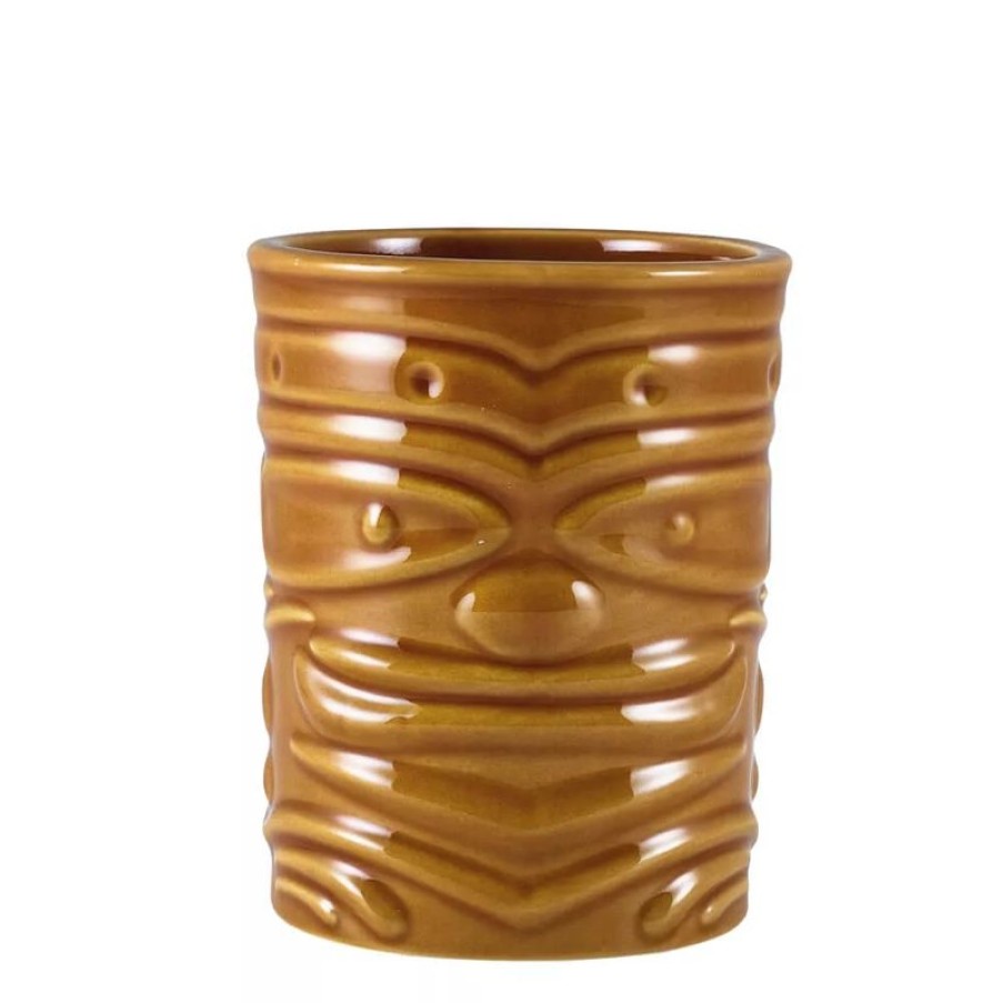 Glaser Barstuff Tiki Becher | Tiki Becher Face, Braun - 360Ml