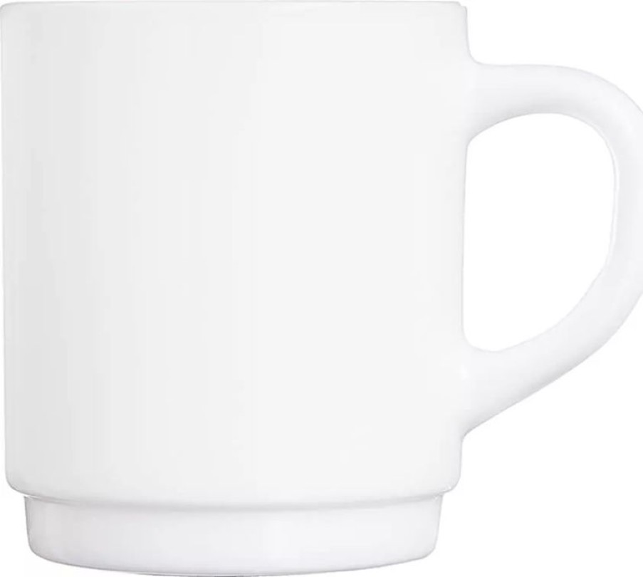 Gastetisch Barstuff Tassen & Untertassen | Bockbecher Tasse Opalglas Weiu00Df, Luminarc - 290Ml (12 Stk.)