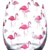 Barzubehor Barstuff Barstossel | Weinglas Ohne Stiel, Flamingos - 590Ml (1 Stk.)