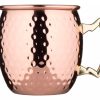 Glaser Barstuff Kupferbecher & Metallbecher | Edelstahlbecher Moscow Mule, Kupferfarben, Gehu00E4Mmert - 550Ml