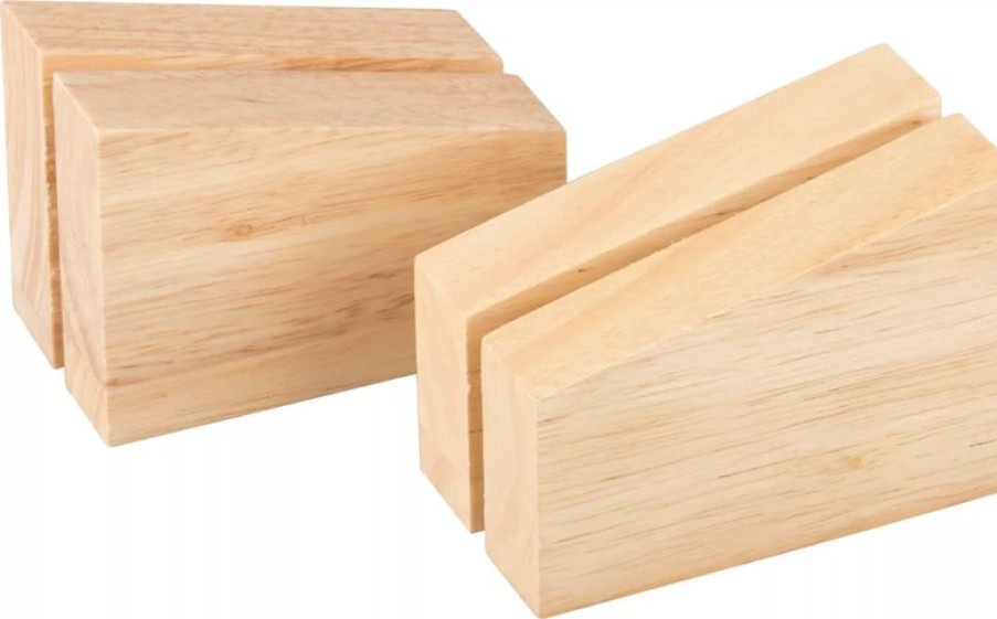 Gastetisch Barstuff Tischaufsteller & Kartenhalter | Kartenhalter Holz - 8,5X6X4,5Cm (2 Stk.)