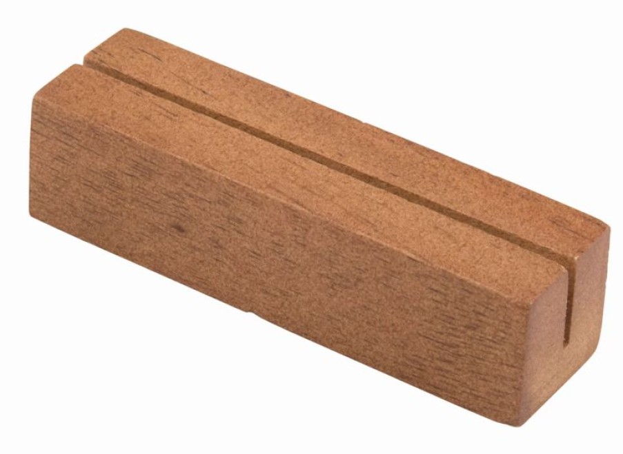 Gastetisch Barstuff Tischaufsteller & Kartenhalter | Kartenhalter Lu00E4Nglich, Holz, Braun - 9X2,5X2,5Cm