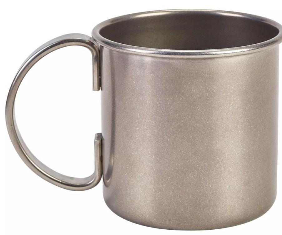 Glaser Barstuff Kupferbecher & Metallbecher | Moscow Mule Becher Zylindrisch, Vintage Edelstahl - 500Ml