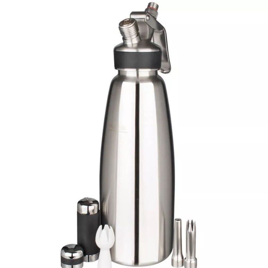 Barzubehor Barstuff Sahne&Siphons | Sahnesiphon Mosa, Edelstahl Poliert - 1000Ml