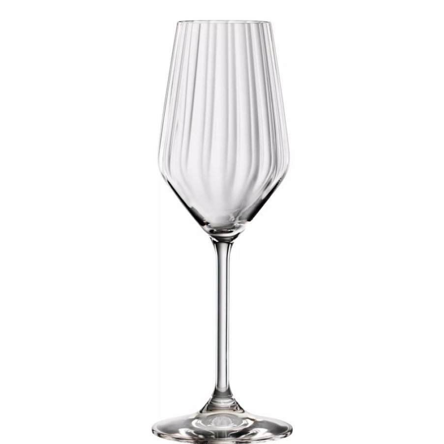 Glaser Barstuff Kristallglaser | Champagnerglas Lifestyle, Spiegelau - 310Ml, 0,1L Eiche (1 Stk.)