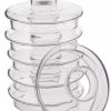 Barzubehor Barstuff Vorbereitung | Flavour Blaster Smoke Top Glass Lid (6 Stk.)