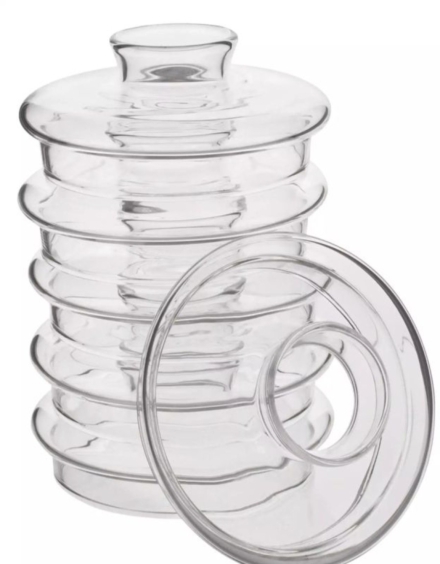 Barzubehor Barstuff Vorbereitung | Flavour Blaster Smoke Top Glass Lid (6 Stk.)