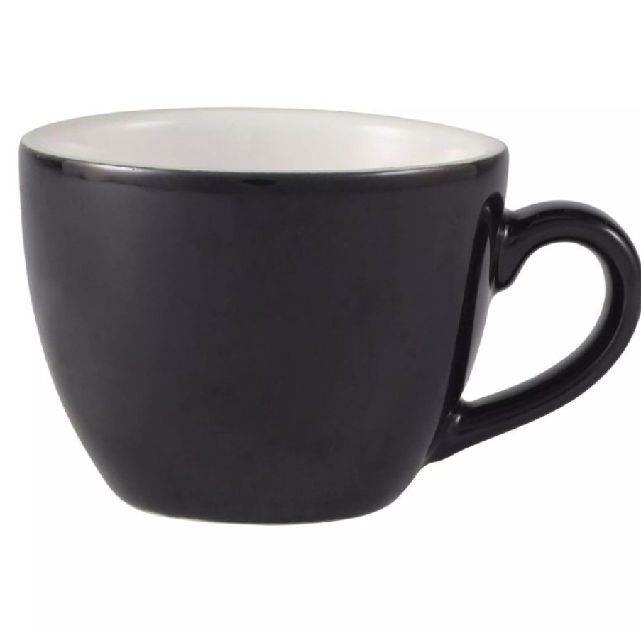 Gastetisch Barstuff Tassen & Untertassen | Espressotasse Bowl Schwarz - 90Ml (6 Stk.)