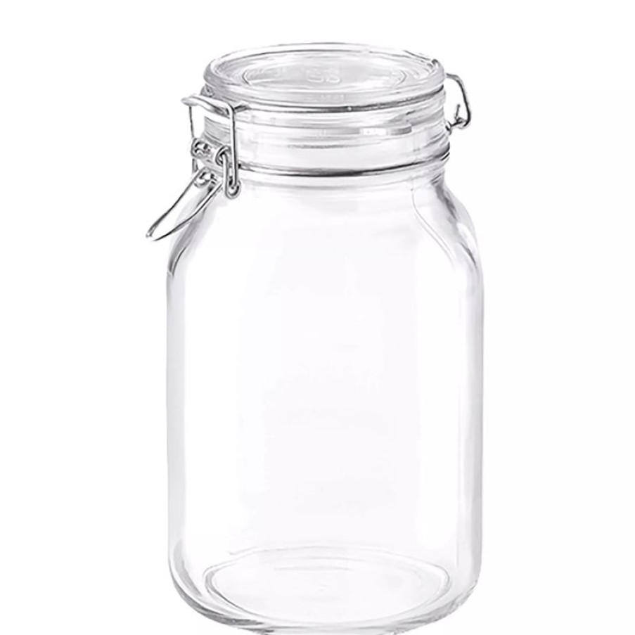 Glaser Barstuff Bormioli Rocco | Drahtbu00Fcgelglas Einmachglas Fido Eckig - 2130Ml